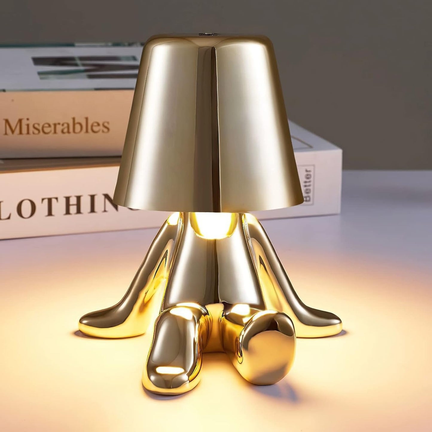 Bedside touch control table lamp colorful velvet