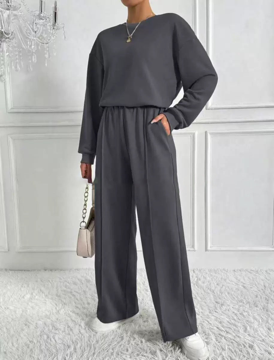 đŸ”¥Limited-time offer-Women's Cozy Long-Sleeve Top & Pants Set