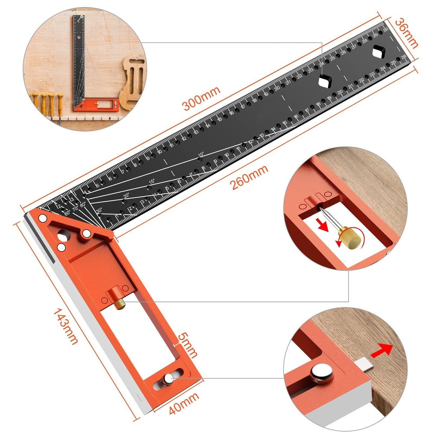 🔥🛠️-Multi-angle measuring ruler