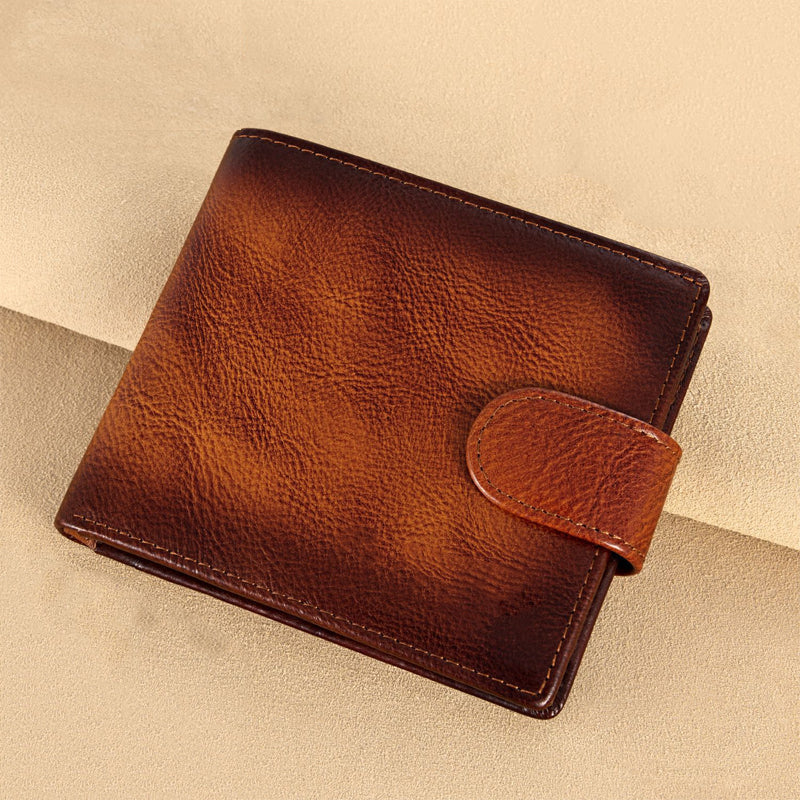 π‘οΈ 50% OFF NOW! π Men's Vintage RFID Blocking Wallet β Genuine leather, slim 10-card design & fraud protection β Perfect Father's Day or everyday gift πΌ
