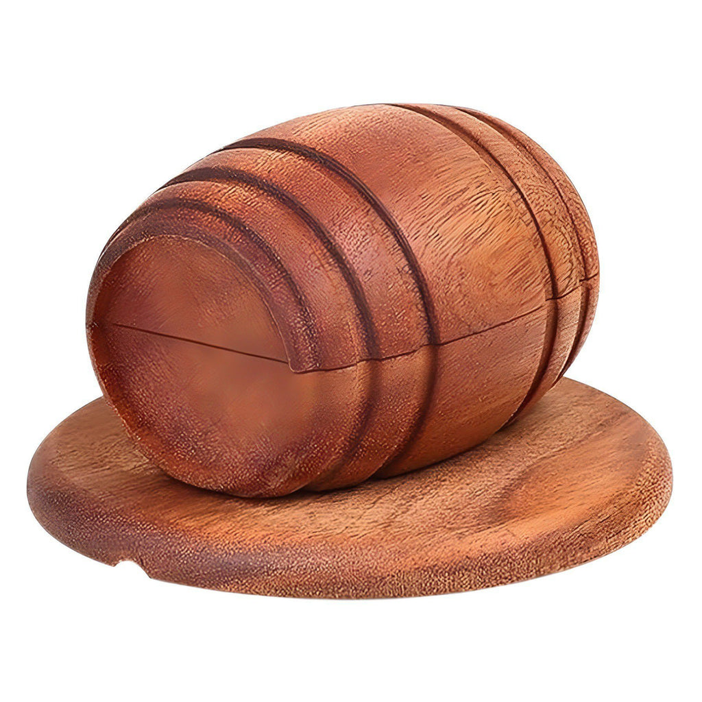 Wooden barrel smoking set