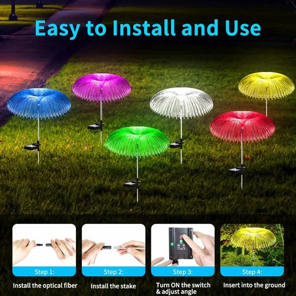 🔥Solar Garden Changing Jellyfish Lights