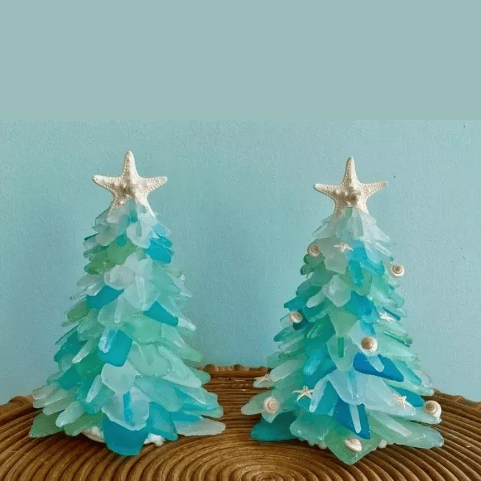 🎄Sea Glass Christmas Tree