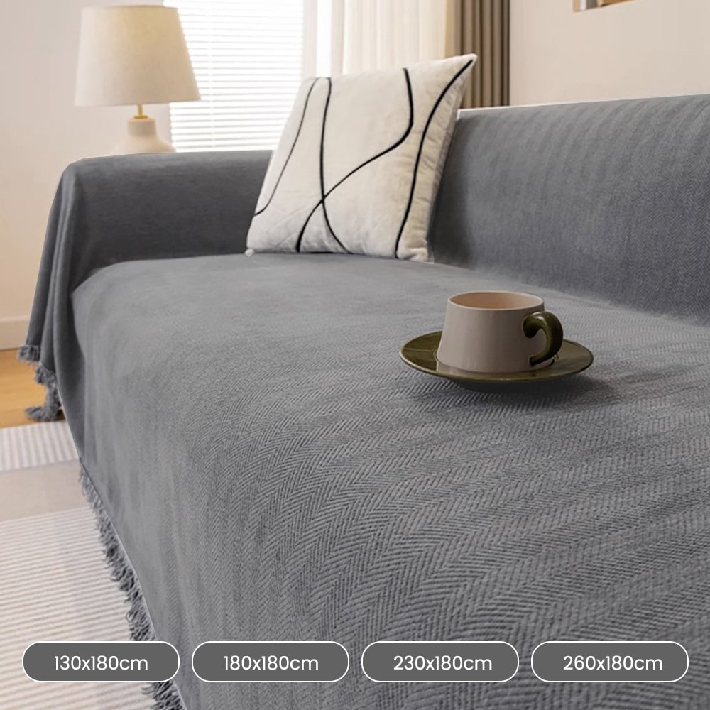 ✨✨Herringbone Chenille Sofa Cover
