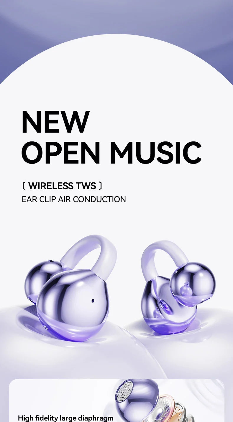 Ear Clip Bluetooth Headphones