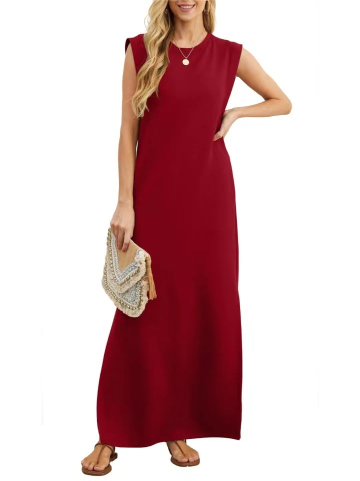 💥💕NEW CASUAL LOOSE SPLIT WRINKLE-FREE MAXI DRESS