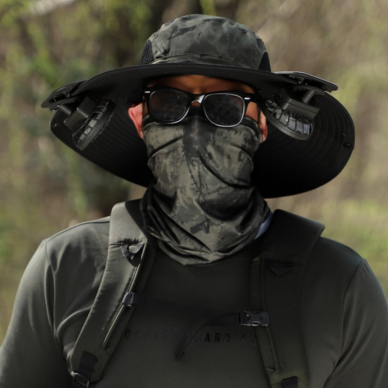 🔥 Wide Brim Solar Fan Outdoor Fishing Hat-Solar & USB Charging