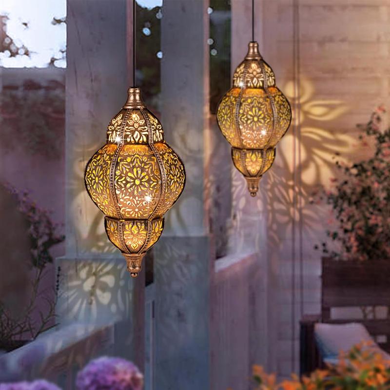 Metal Moroccan Decorative Solar Garden Lights for Yard