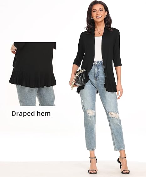 🔥🌺-Women's Casual Lightweight Open Front Cardigans