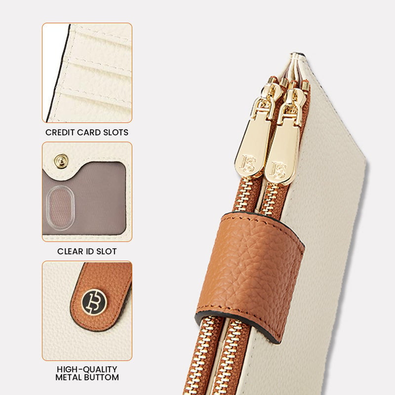 🔥Trendy Clutch with Zipper Pockets and Card Slots