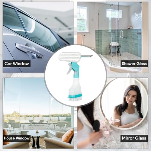 Multifunctional 4 in 1 Mirror Cleaner & Squeegee Tool
