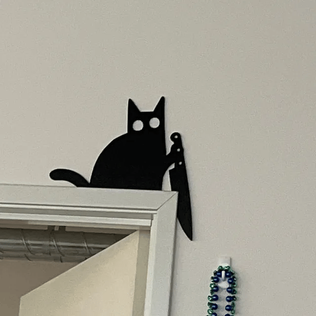 🔥🔥Metal Adorable Cat DoorTopper🎁🎁