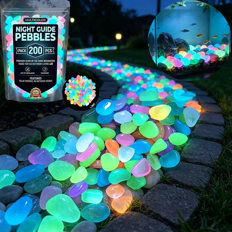 🌟Glowing Garden Pebbles——Make your garden beautiful