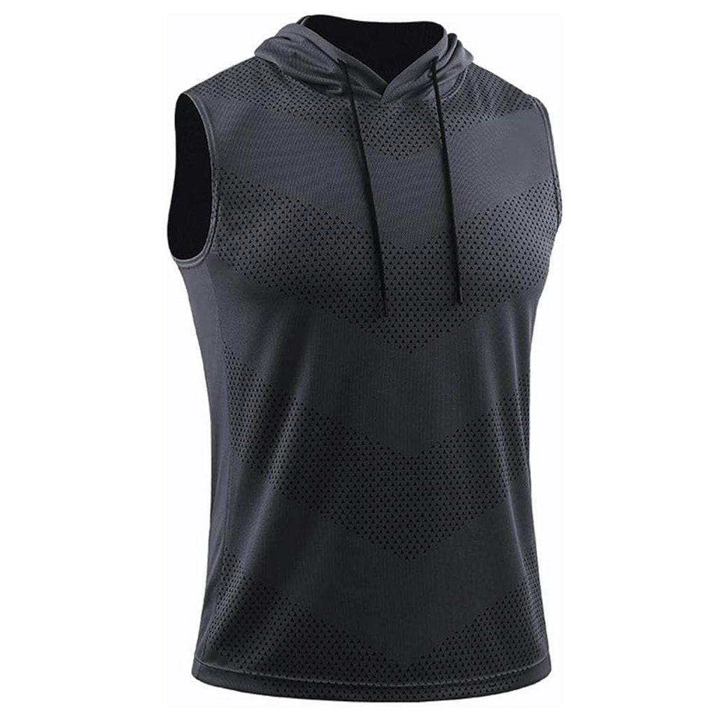 🔥🎁Sleeveless Dri-Fit Hooded Workout Shirts