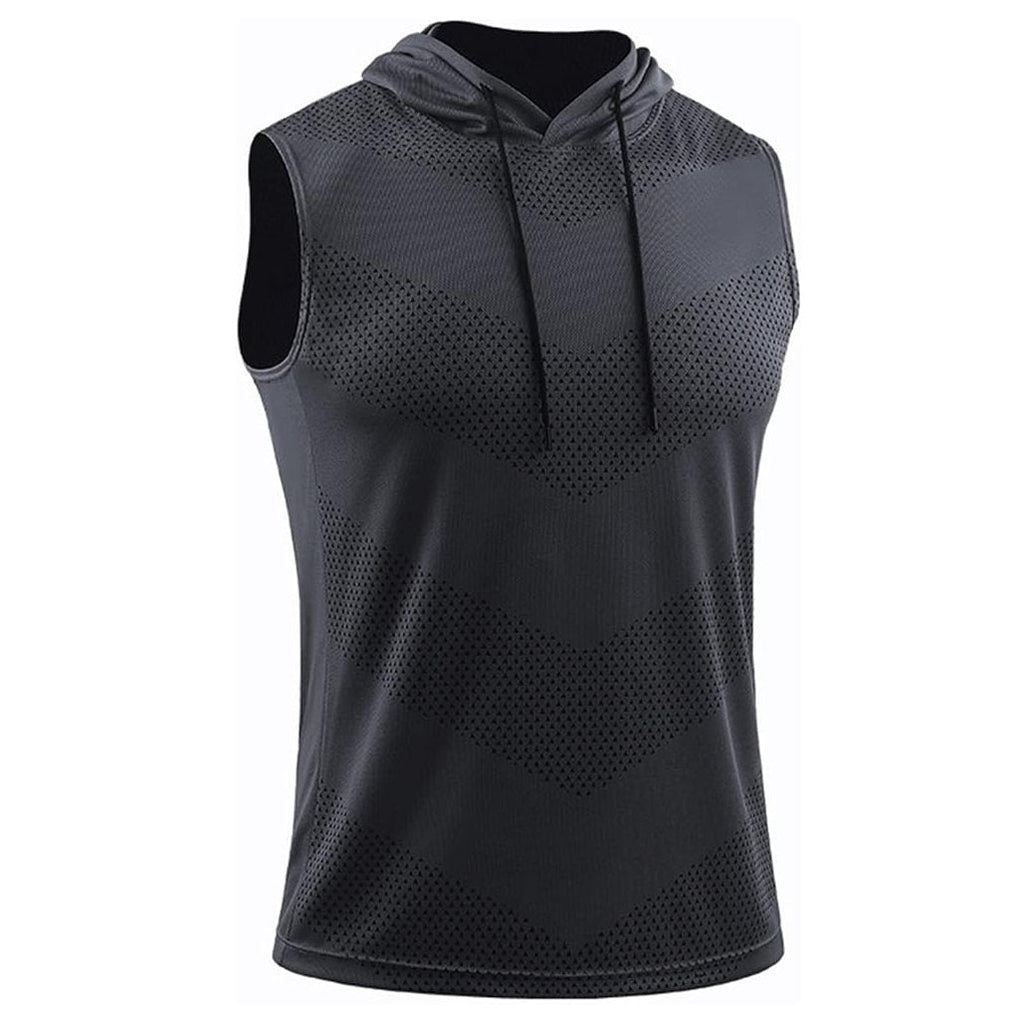 🔥🎁Sleeveless Dri-Fit Hooded Workout Shirts