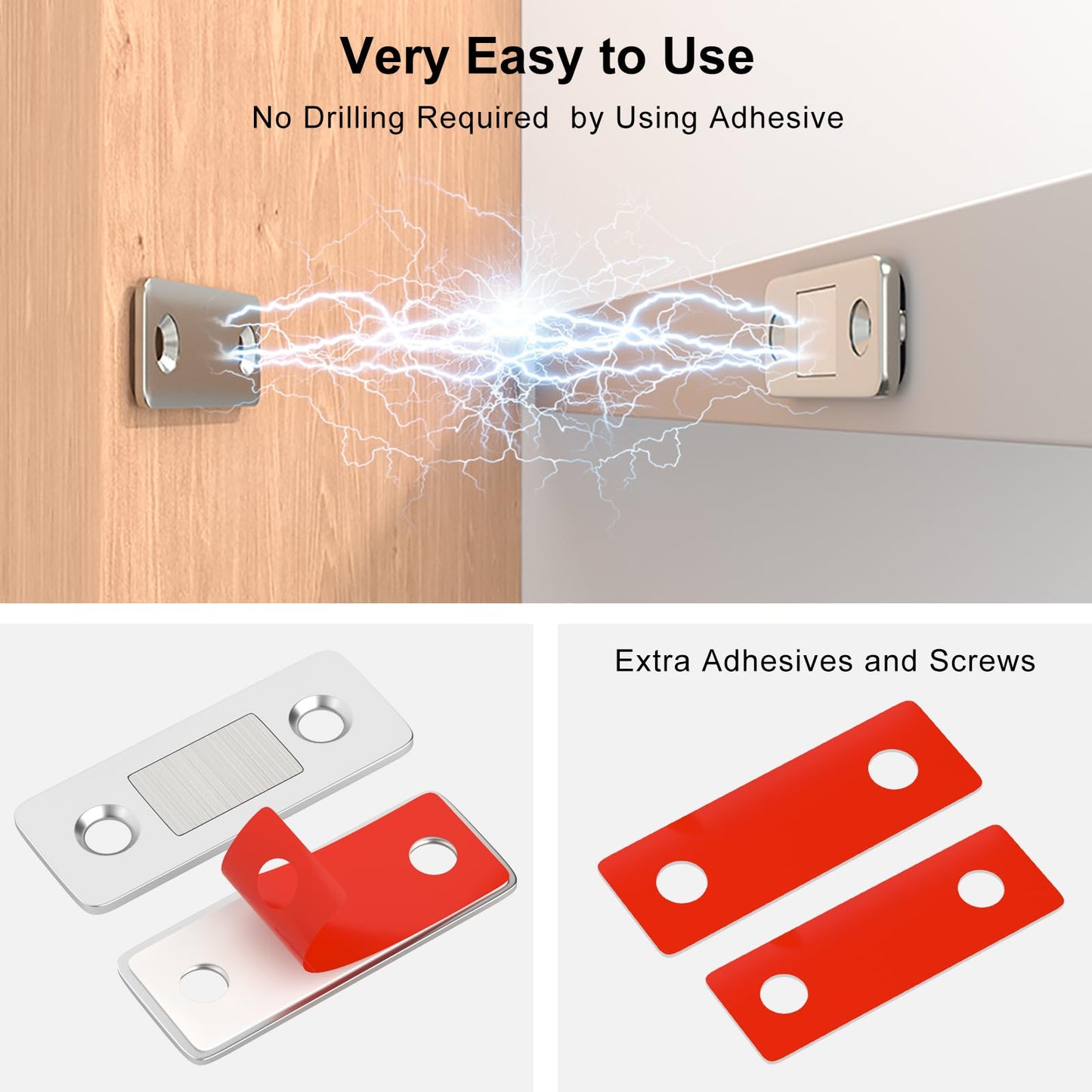Ultra Thin Magnetic Cabinet Door Catch
