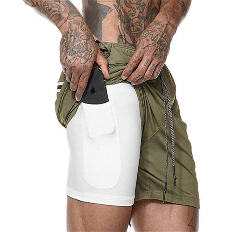 ✨Men's 2 in 1 quick-dry gym shorts