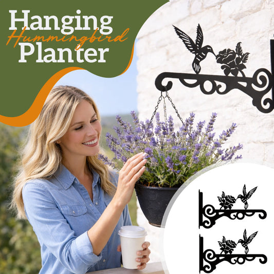 ✨-🐦 Hummingbird Hanging Plant Basket — A Touch of Nature  Charm