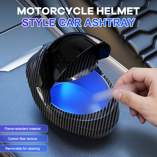 🔧 Motorcycle Helmet Style Car Ashtray