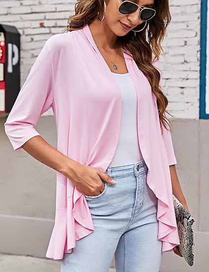 🔥🌺-Women's Casual Lightweight Open Front Cardigans