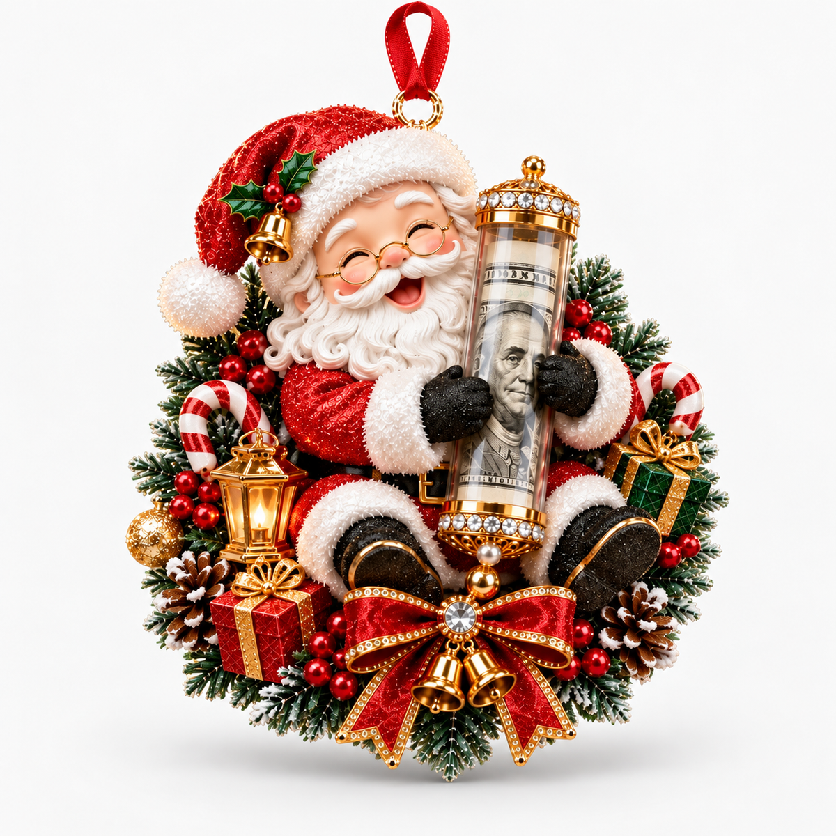 Animal Christmas Money Ornament
