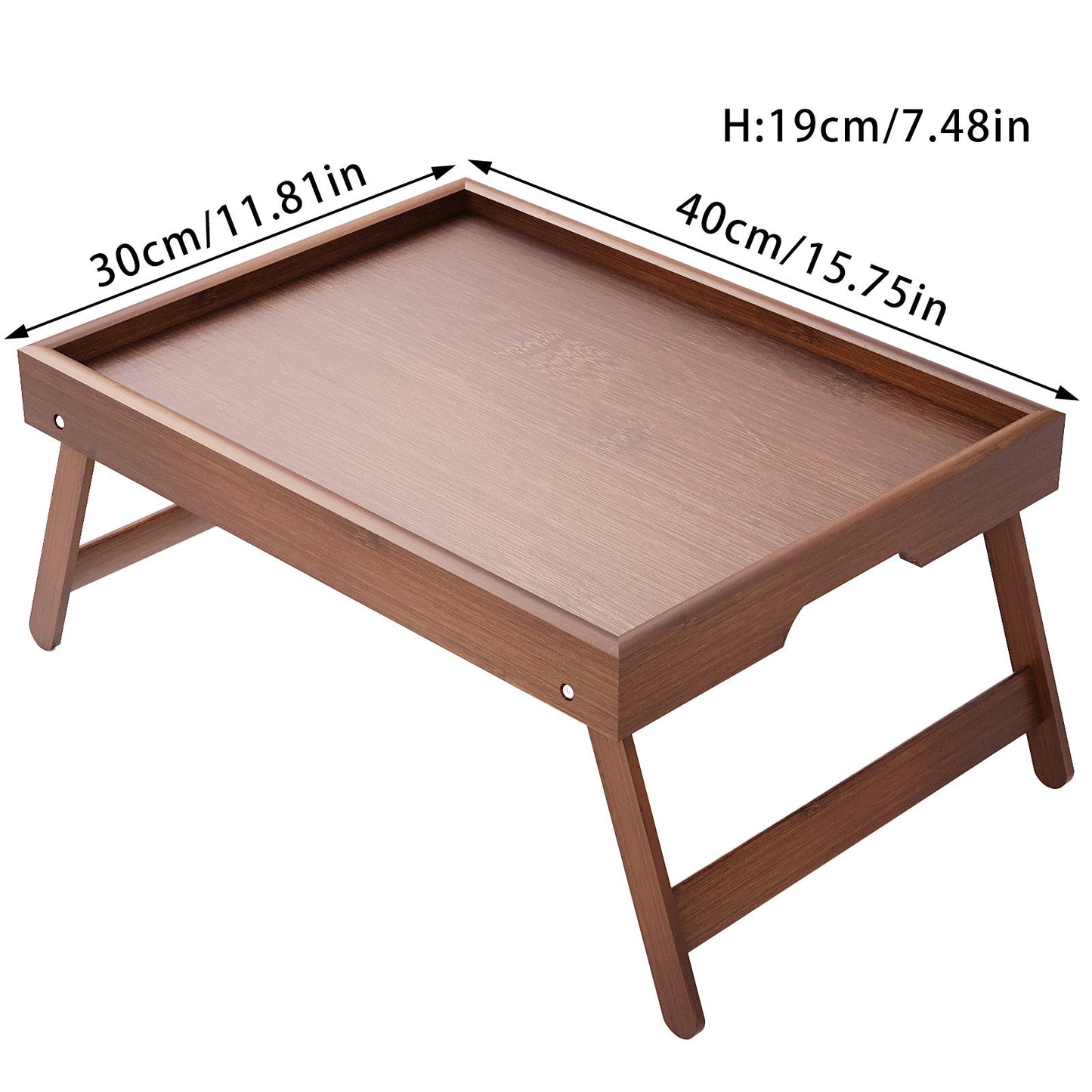 Bamboo Folding Bed Tray Table