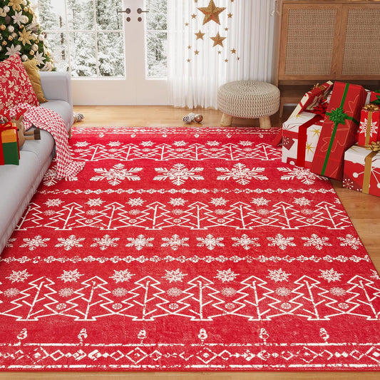 🎄Washable Christmas Carpet Rug | 🎁Buy 2 Free Shipping🔥