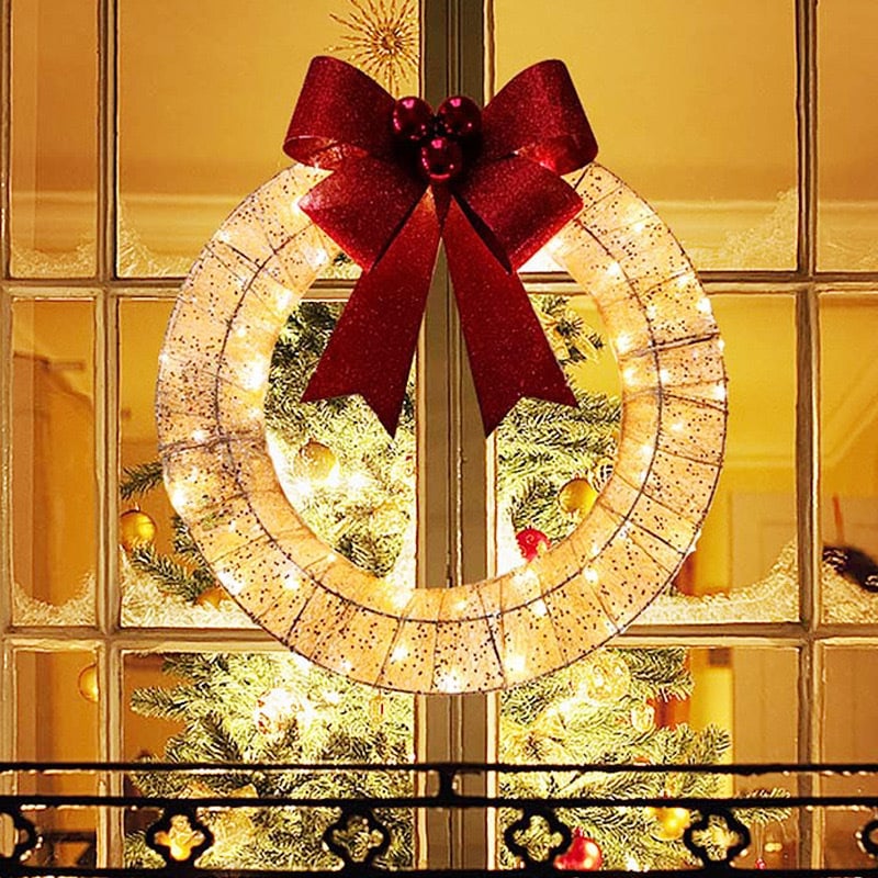 💖Outdoor Christmas LED wreath