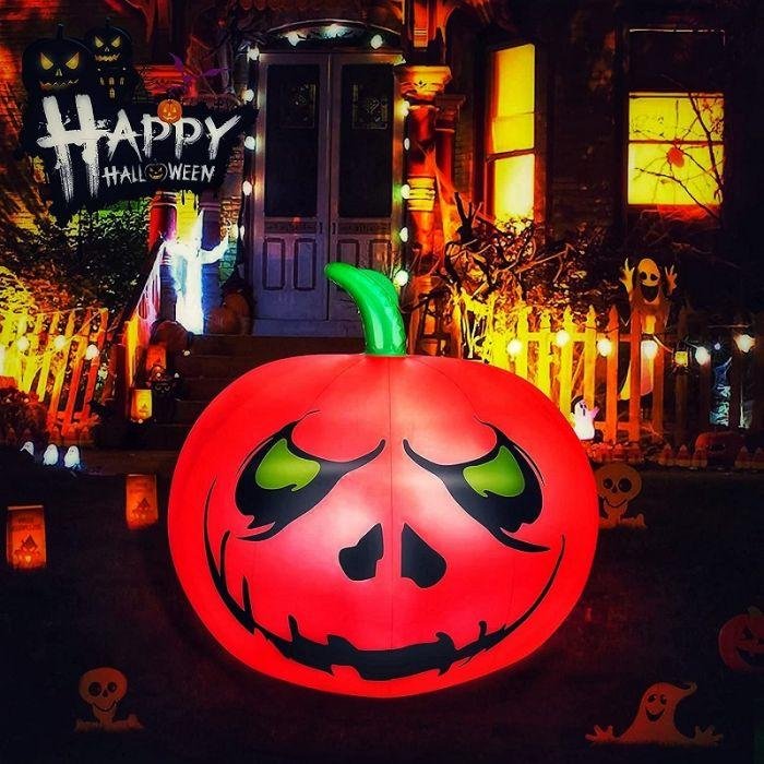 🎃🎃Inflatable Led light-up waterproof eyeball pumpkin 13 colours with remote control