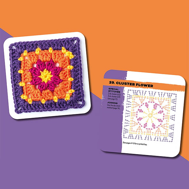 [50 miks og match design]The Granny Square Card Deck/The Granny Square Card Deck,Knitting Pattern Set
