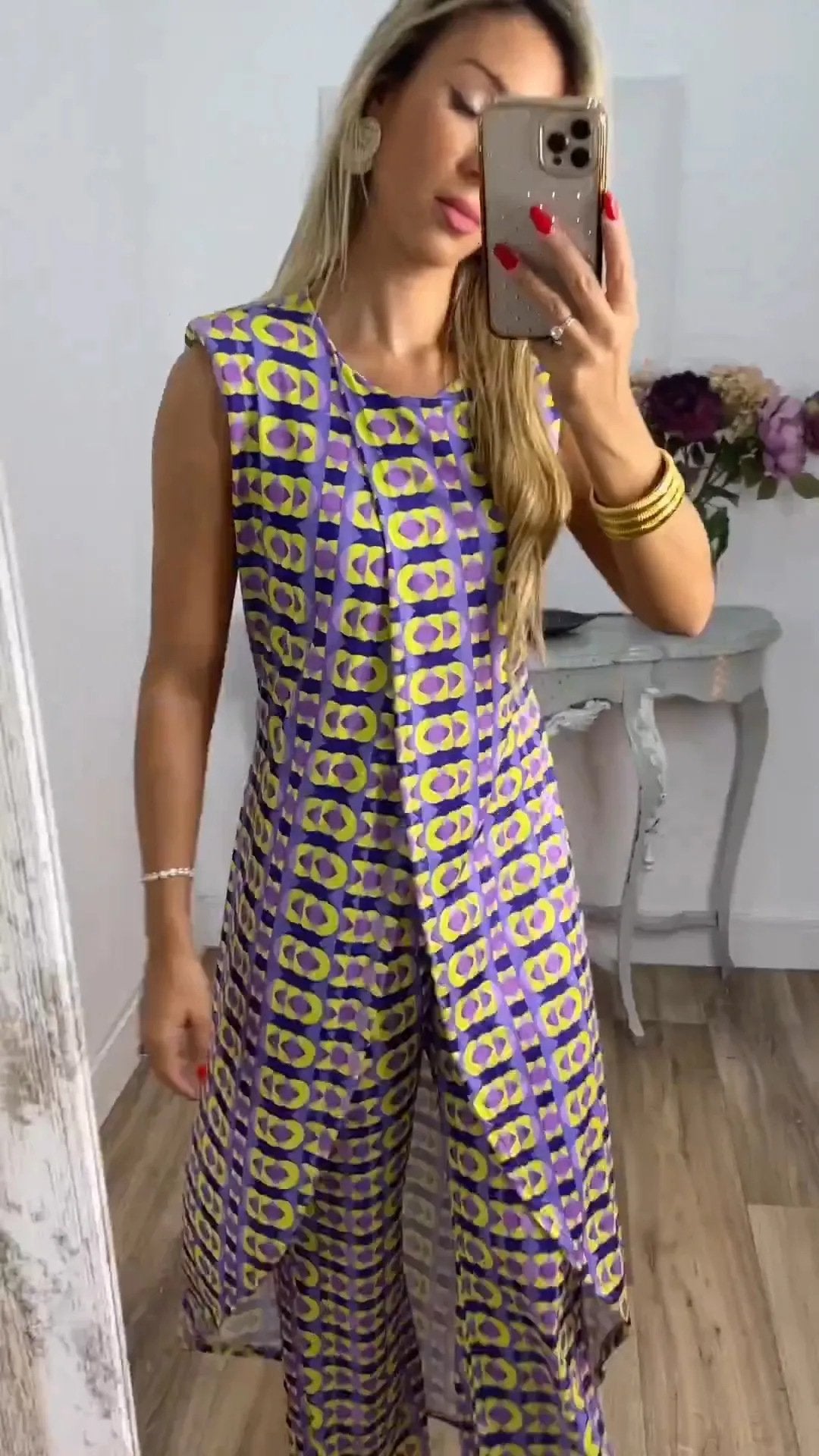Abstract Printed Comfy Suit For Women (Buy 2 Free Shipping)