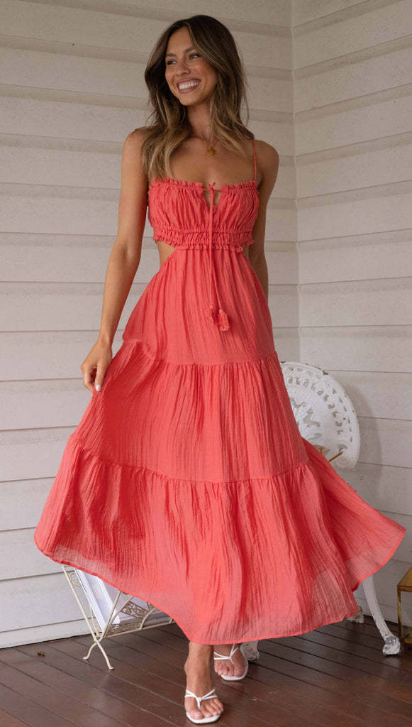 Women Sleeveless Stitching Swing Maxi Dress (Buy 2 Free Shipping)
