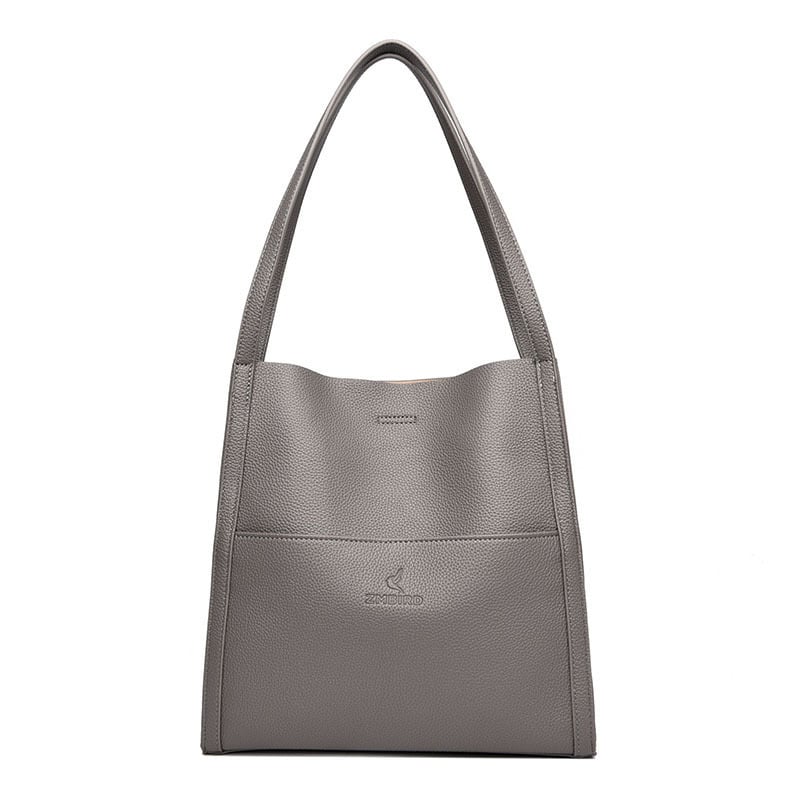 🔥⏰Solid color simple genuine leather shoulder bag🔥