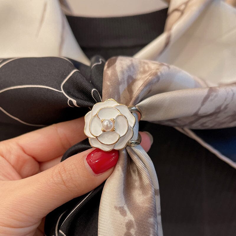 Buy one get one free-Camellia Scarf Buckle
