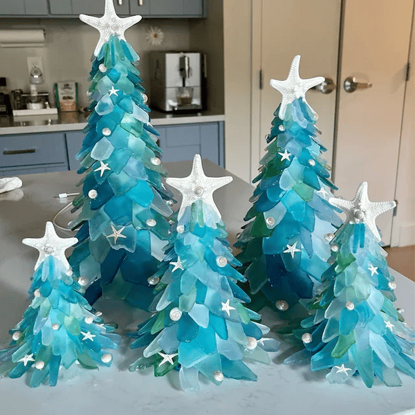 🎄Sea Glass Christmas Tree