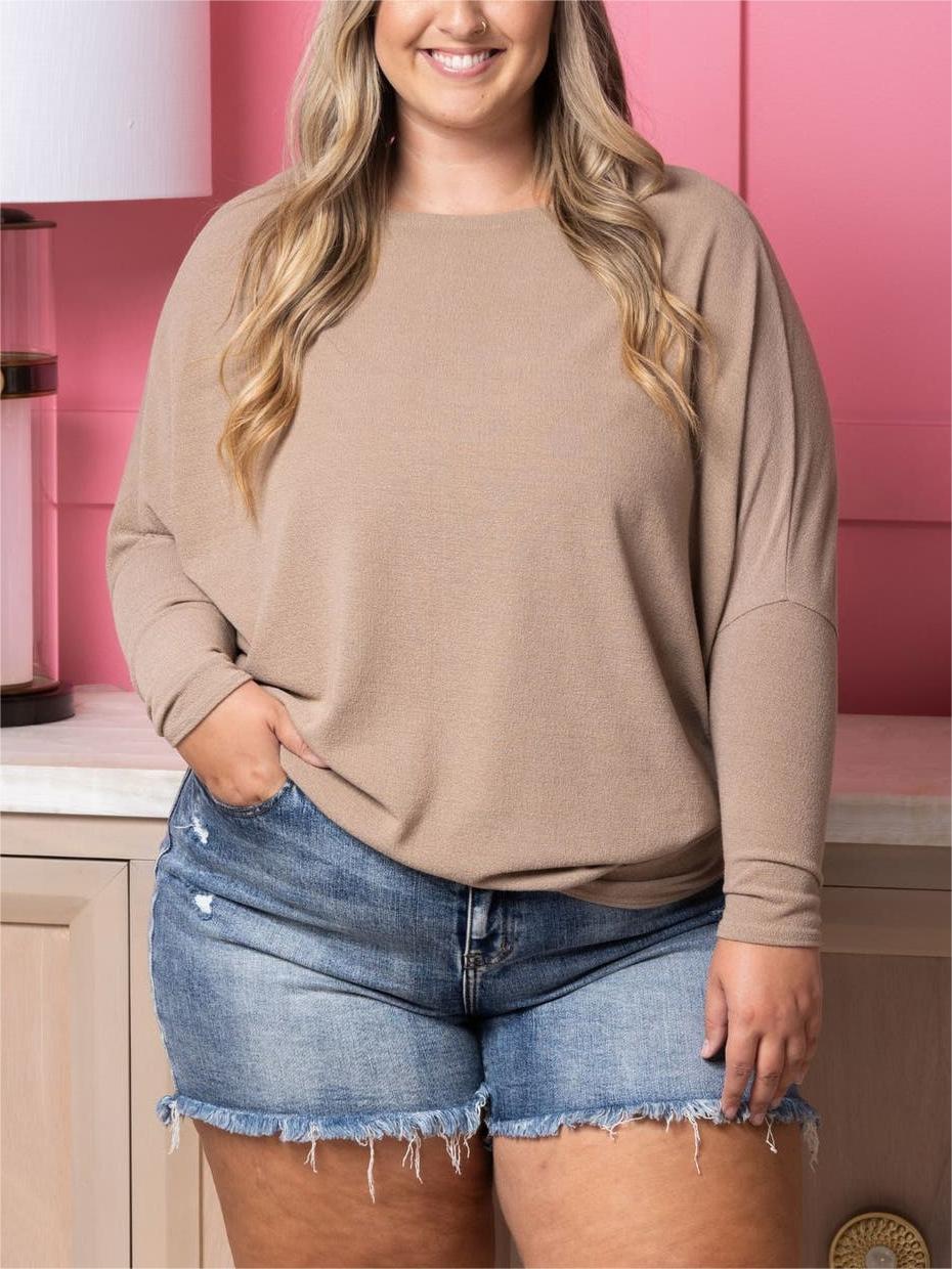 🔥 "Dreamy Knit" Boatneck Dolman Top🎉