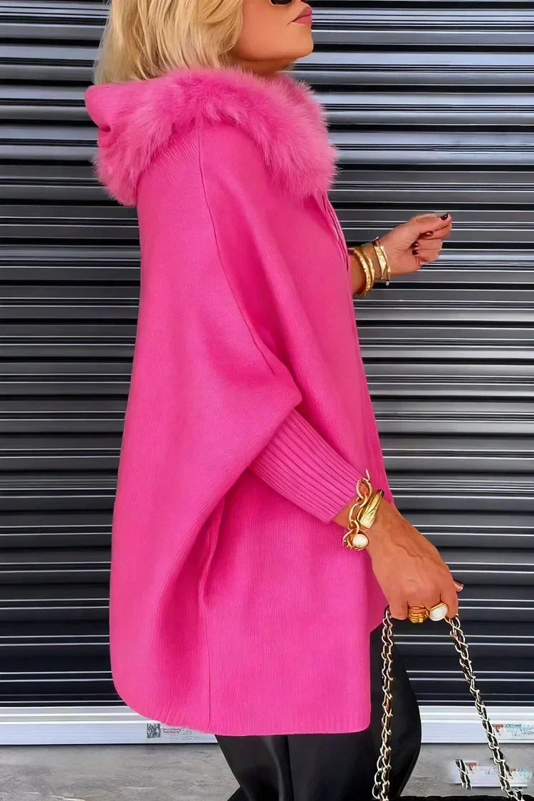 🔥💥Women Fur Collar Solid Color Casual Jacket