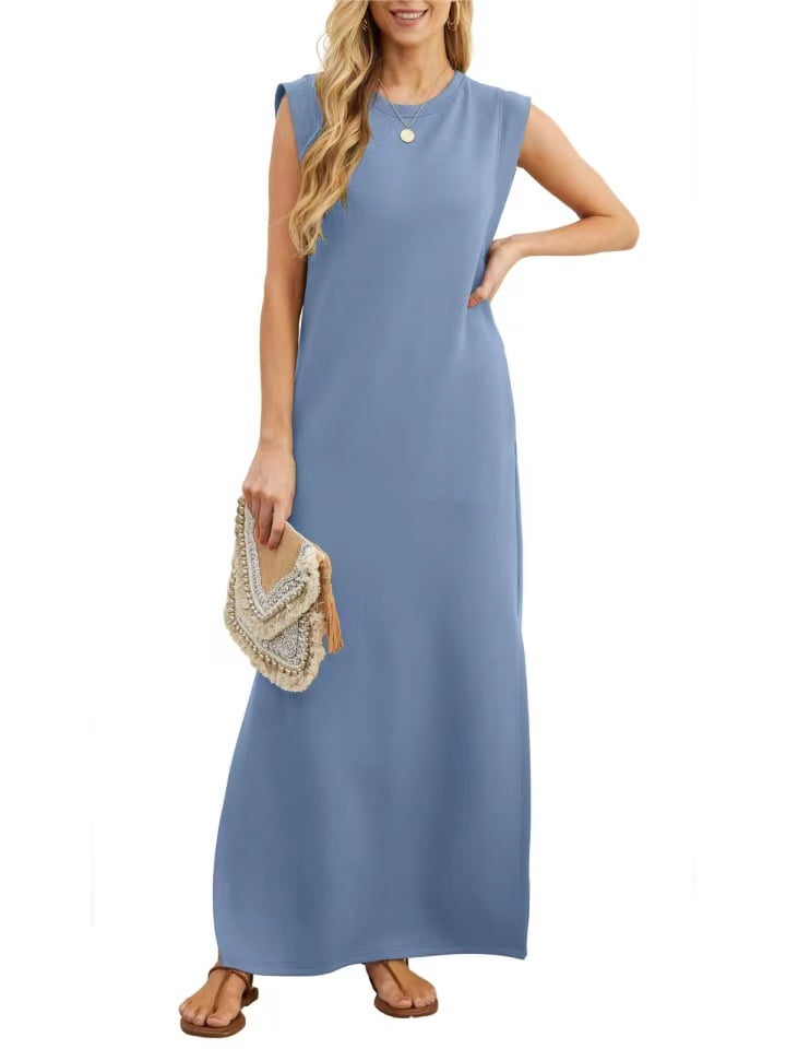 💥💕NEW CASUAL LOOSE SPLIT WRINKLE-FREE MAXI DRESS
