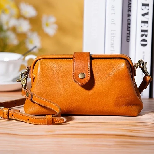 🎁This Week's Special Price $36.92💥Real Leather Retro Handmade Bag