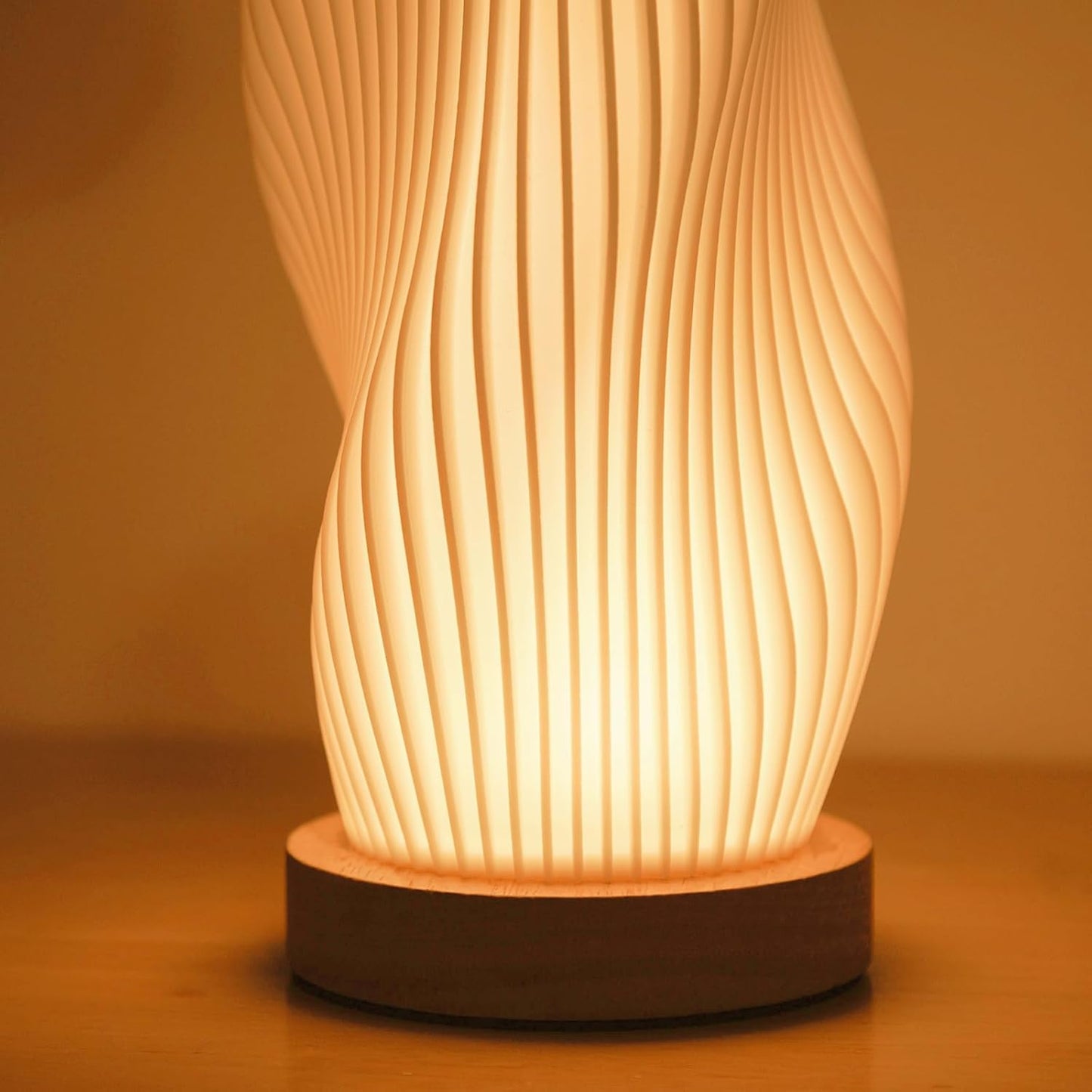 Vintage Style Striped Small Night Light Lamp