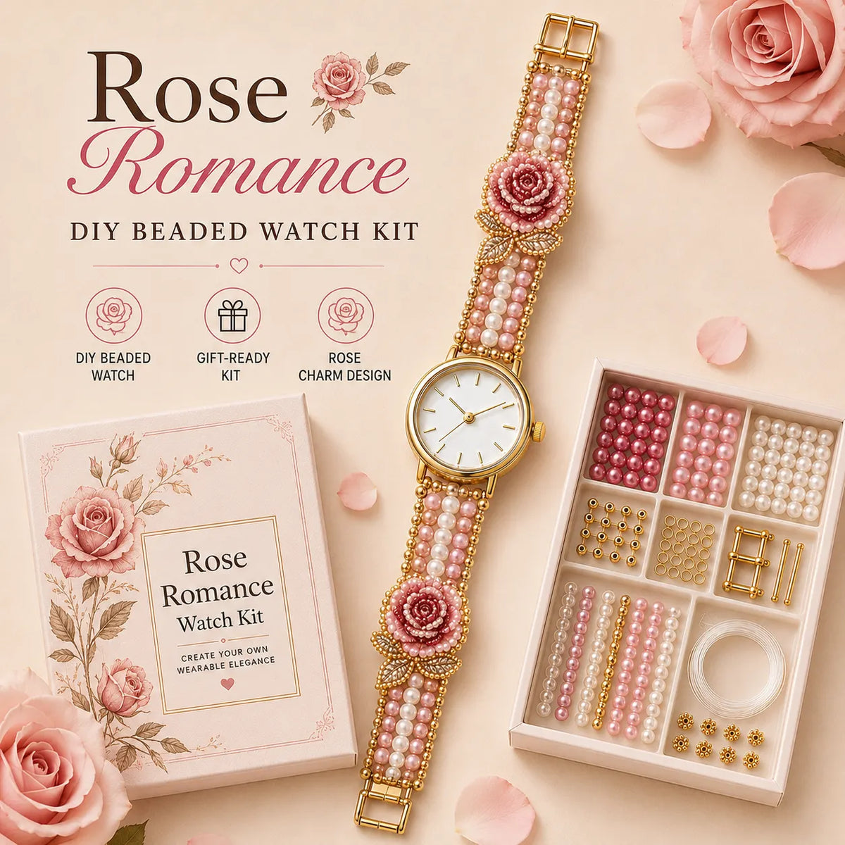 ⌚️✨ DIY Beaded Charm Watch Kit Collection