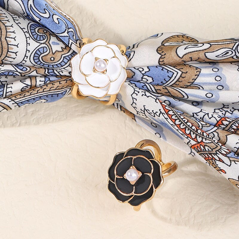 Buy one get one free-Camellia Scarf Buckle