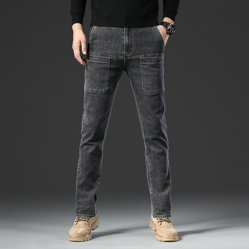 Comfortable Multi-Pocket High Durable Cargo Jeans👖