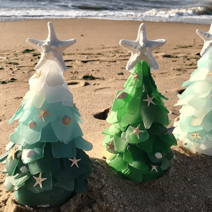 🎄Sea Glass Christmas Tree