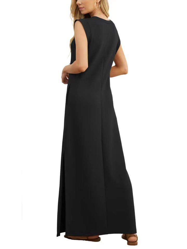 💥💕NEW CASUAL LOOSE SPLIT WRINKLE-FREE MAXI DRESS