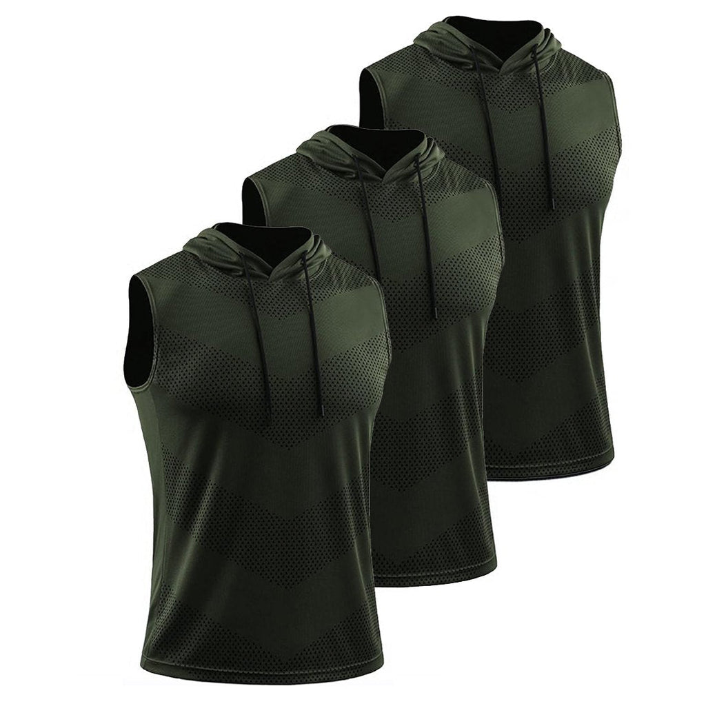 🔥🎁Sleeveless Dri-Fit Hooded Workout Shirts