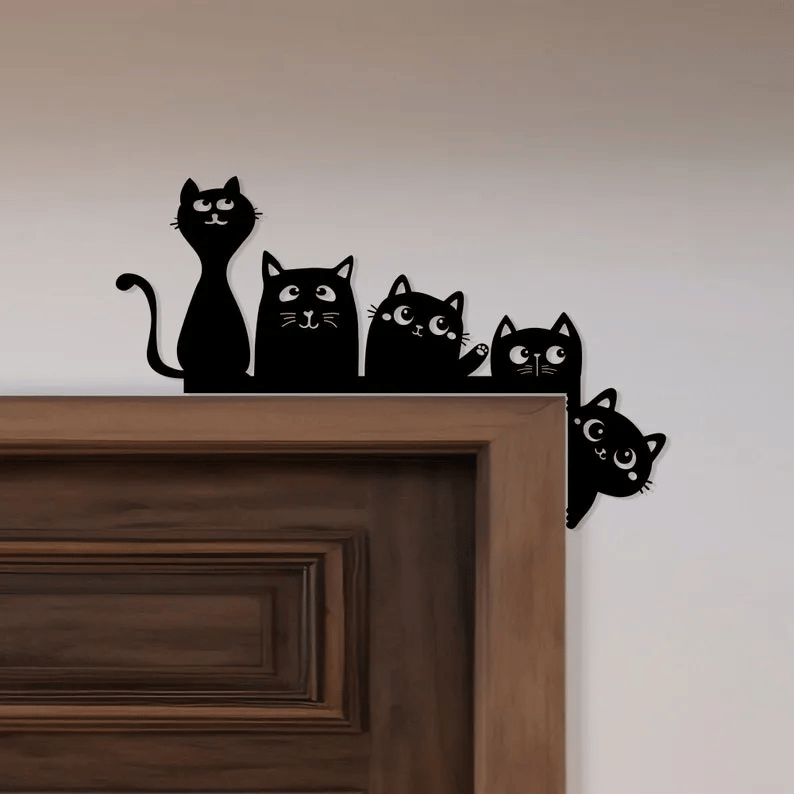 🔥🔥Metal Adorable Cat DoorTopper🎁🎁