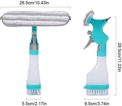 Multifunctional 4 in 1 Mirror Cleaner & Squeegee Tool