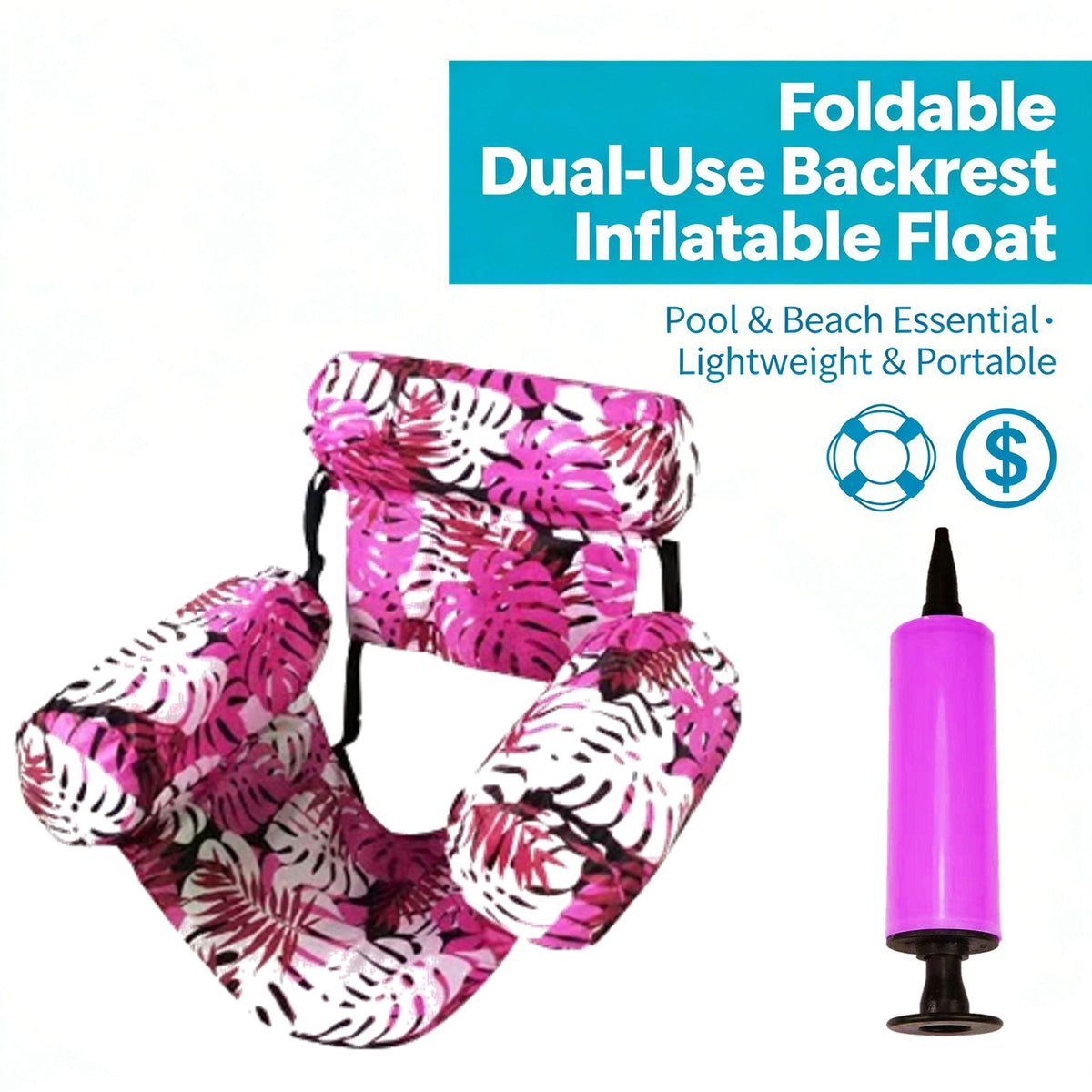 🏝️Summer Best-Seller 49% off🏊‍♂️ Foldable Inflatable Pool Lounger
