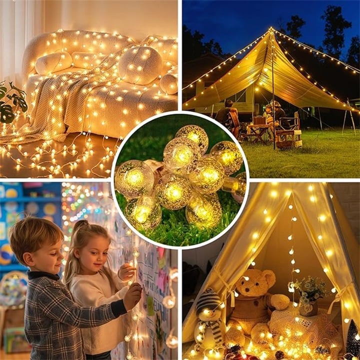 🔥Waterproof Solar Powered LED Outdoor String Lights✨💡